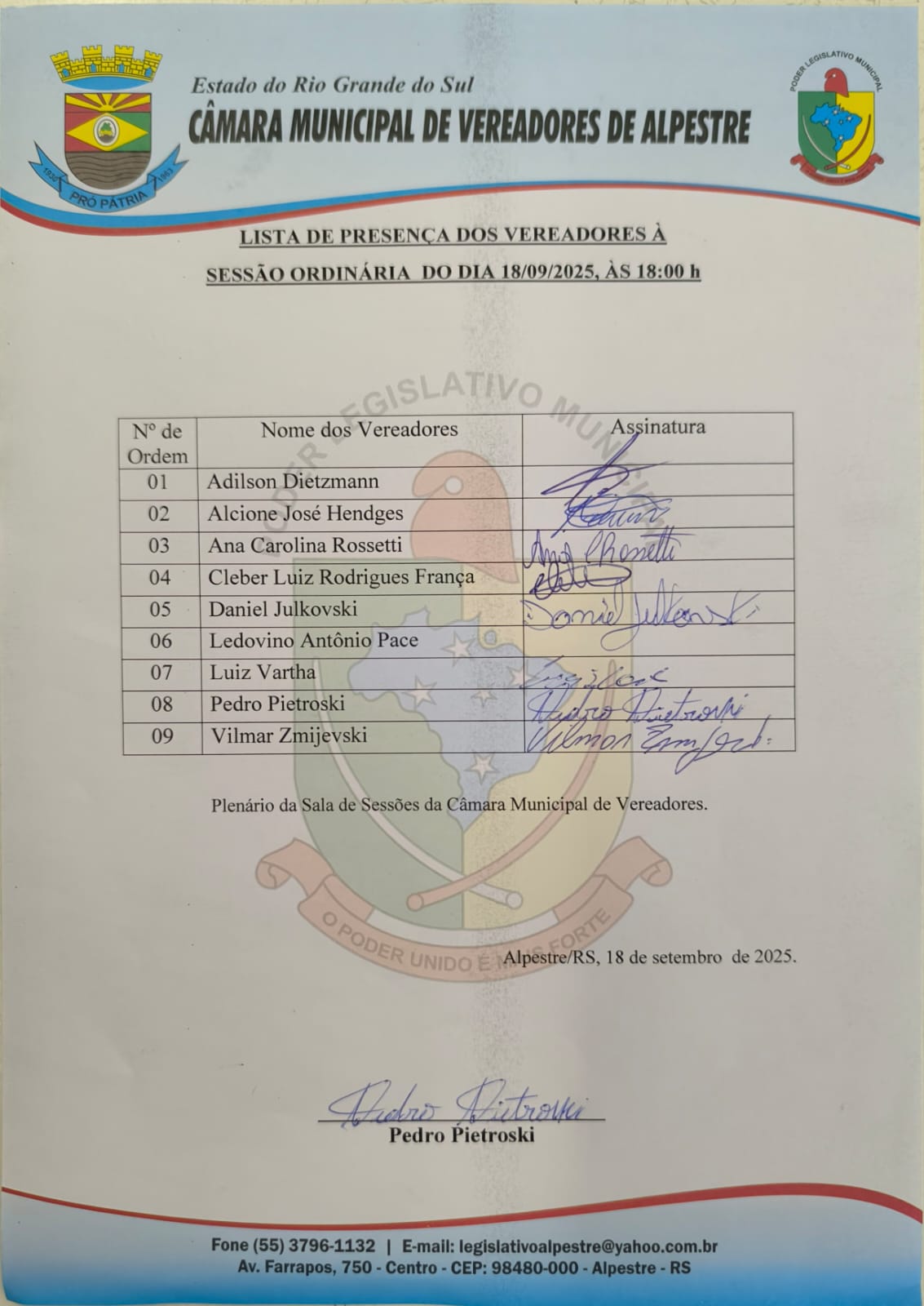 presença